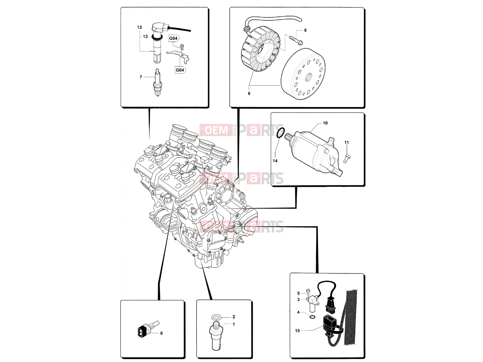 MV Agusta Brutale 920 Engine Electric System