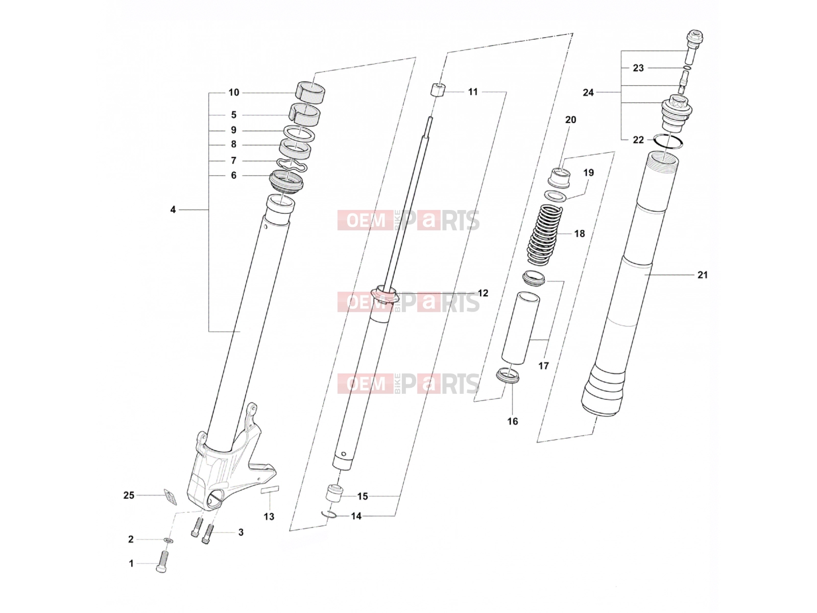 MV Agusta Brutale 1090 RR 2012 Front Fork Left