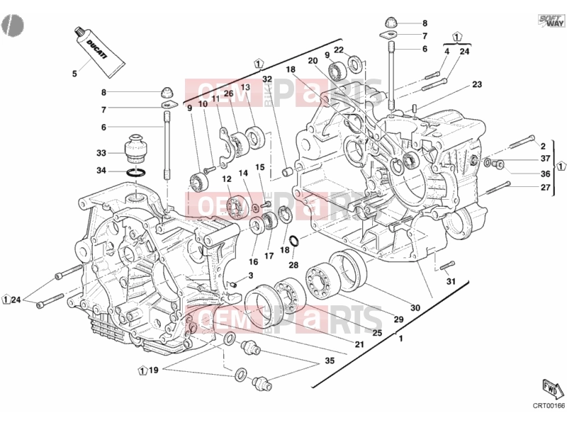 DUCATI 2006 Multistrada 1000 CRANKCASE » ENGINE CASE