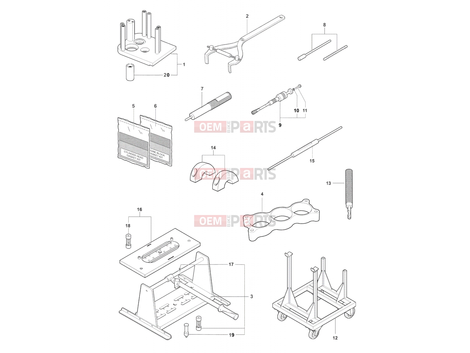 Service Tools Engine - MV Agusta Rivale 800