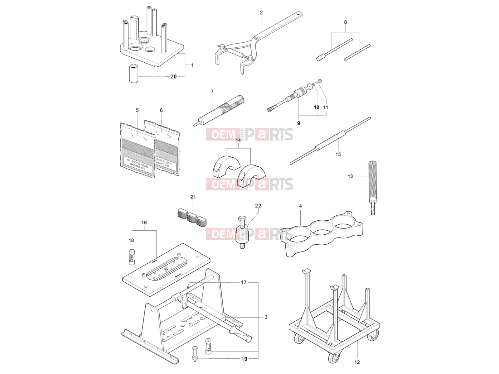 Service Tools Engine - MV Agusta Stradale 800