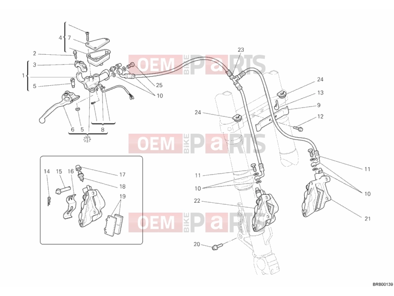 DUCATI 2006 Multistrada 1000 S FRONT BRAKE SYSTEM » BRAKING SYSTEM