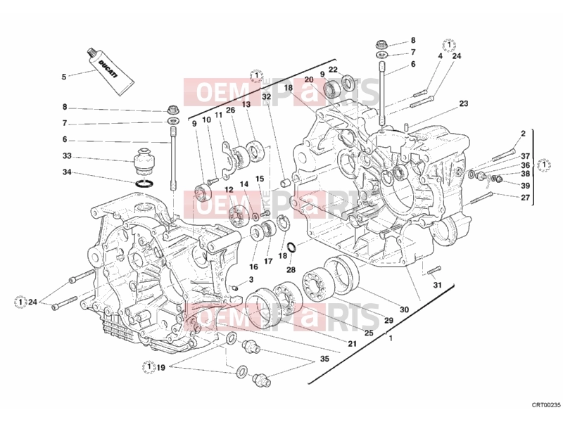 DUCATI 2006 Multistrada 1000 S CRANKCASE » ENGINE CASE