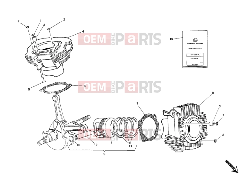 DUCATI 2006 Monster 400 CYLINDER - PISTON » ENGINE CASE