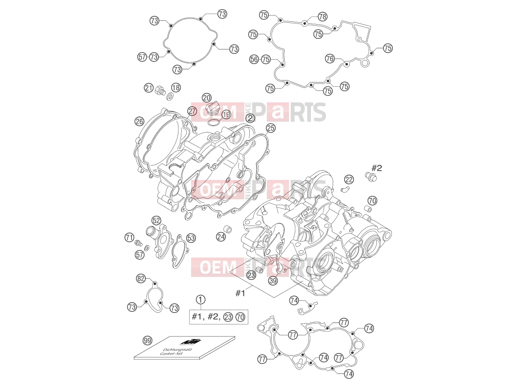 ENGINE CASE|Engine|30 - KTM 105 SX (6101D5) [EU] 2004