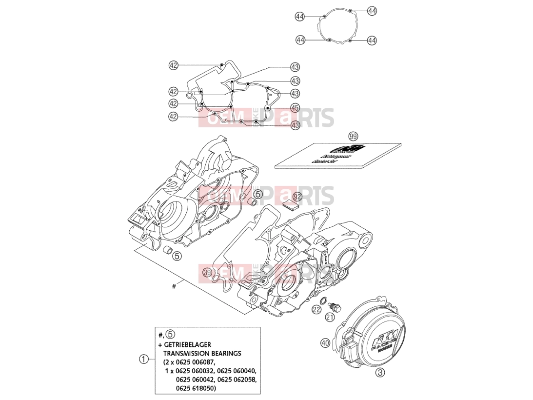 ENGINE CASE|Engine|30 - KTM 200 SX (620130) [EU] 2003