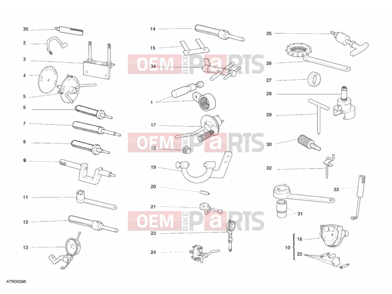 DUCATI 2006 Monster S2R 1000 WORKSHOP SERVICE TOOLS, ENGINE » UNCLASSIFIED