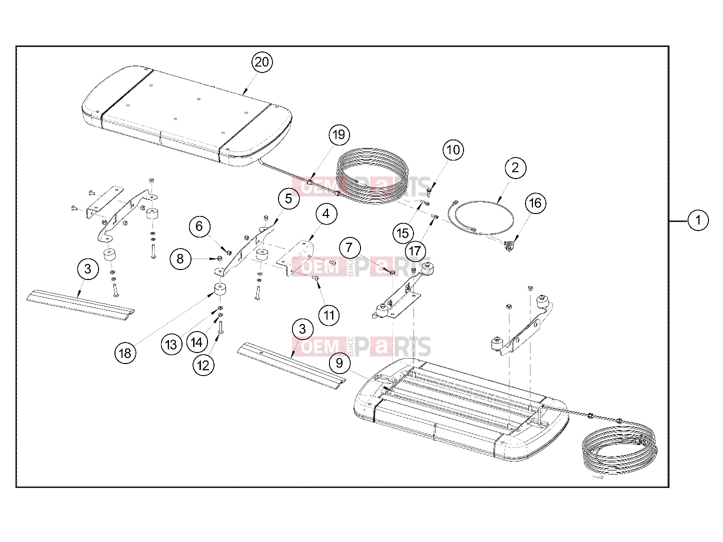 Polaris 2011 LEV GEM - e2/e4/e6/eS/eL/eLXD ELECTRICAL » ELECTRICAL, OPTIONS, LIGHTBAR, LED - (49GEMOPTIONS11LIGHTBAR)