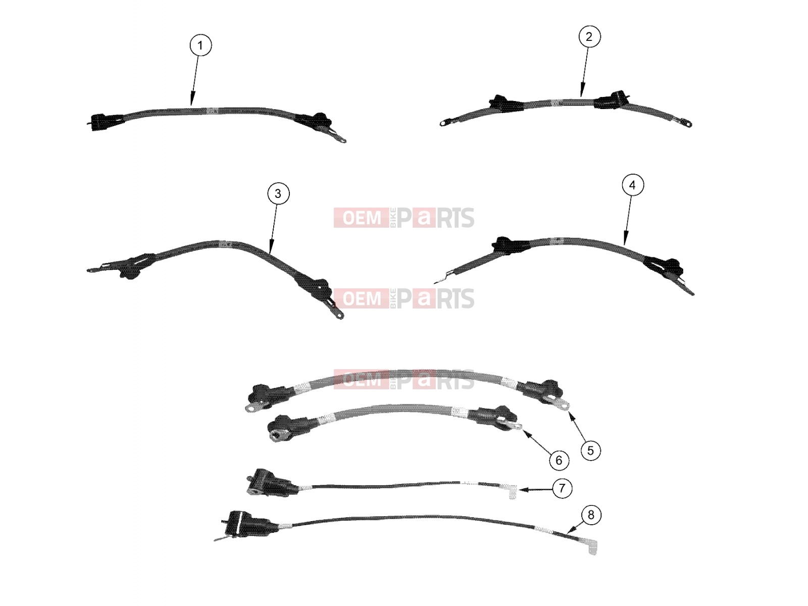 Polaris 2009 LEV GEM - E2/E4/E6/ES/EL/ELXD ELECTRICAL | ELECTRICAL, CABLES, W/O COOLING PACKAGE - e2/e4/eS/eL (49GEMELECTRICAL11CABLES)