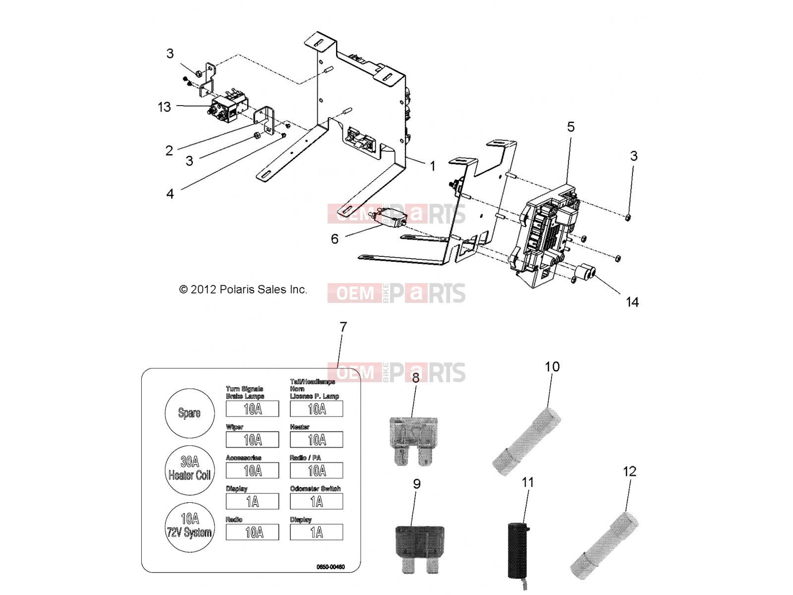 Polaris 2009 LEV GEM - E2/E4/E6/ES/EL/ELXD ELECTRICAL | ELECTRICAL, PSDM TO DASH SUPPORT - e2/e4/e6/eS/eL/eLXD (49GEMELECTRICAL11DASH)