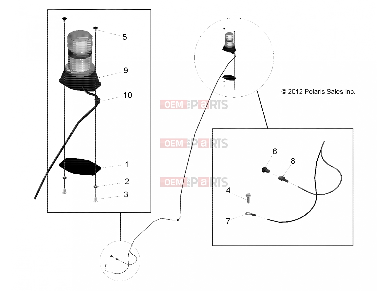 Polaris 2008 LEV GEM - E2/E4/E6/ES/EL/ELXD ELECTRICAL | ELECTRICAL, OPTIONS, BEACON, YELLOW WARNING, SERVICE - e2/e4/e6/eS/eL/eLXD (49GEMOPTIONS11BEACON)