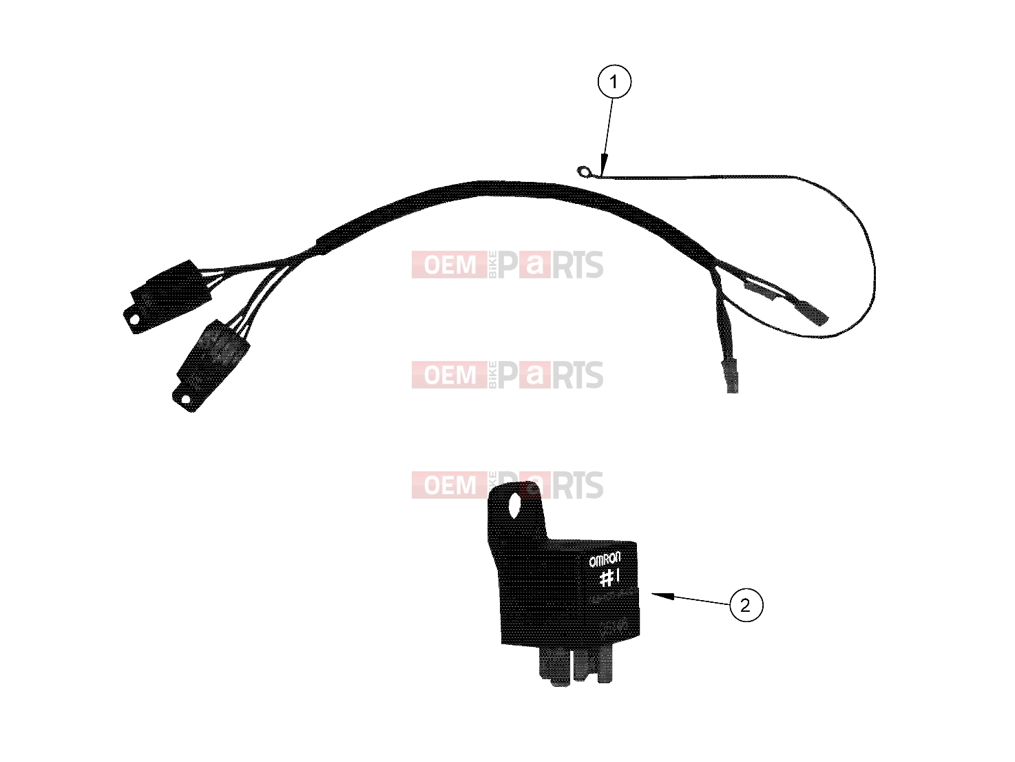 Polaris 2008 LEV GEM - E2/E4/E6/ES/EL/ELXD ELECTRICAL | ELECTRICAL, WIRE HARNESS, PARK BRAKE - e2/e4/e6/eS/eL/eLXD (49GEMELECTRICAL11HARNESSPB)