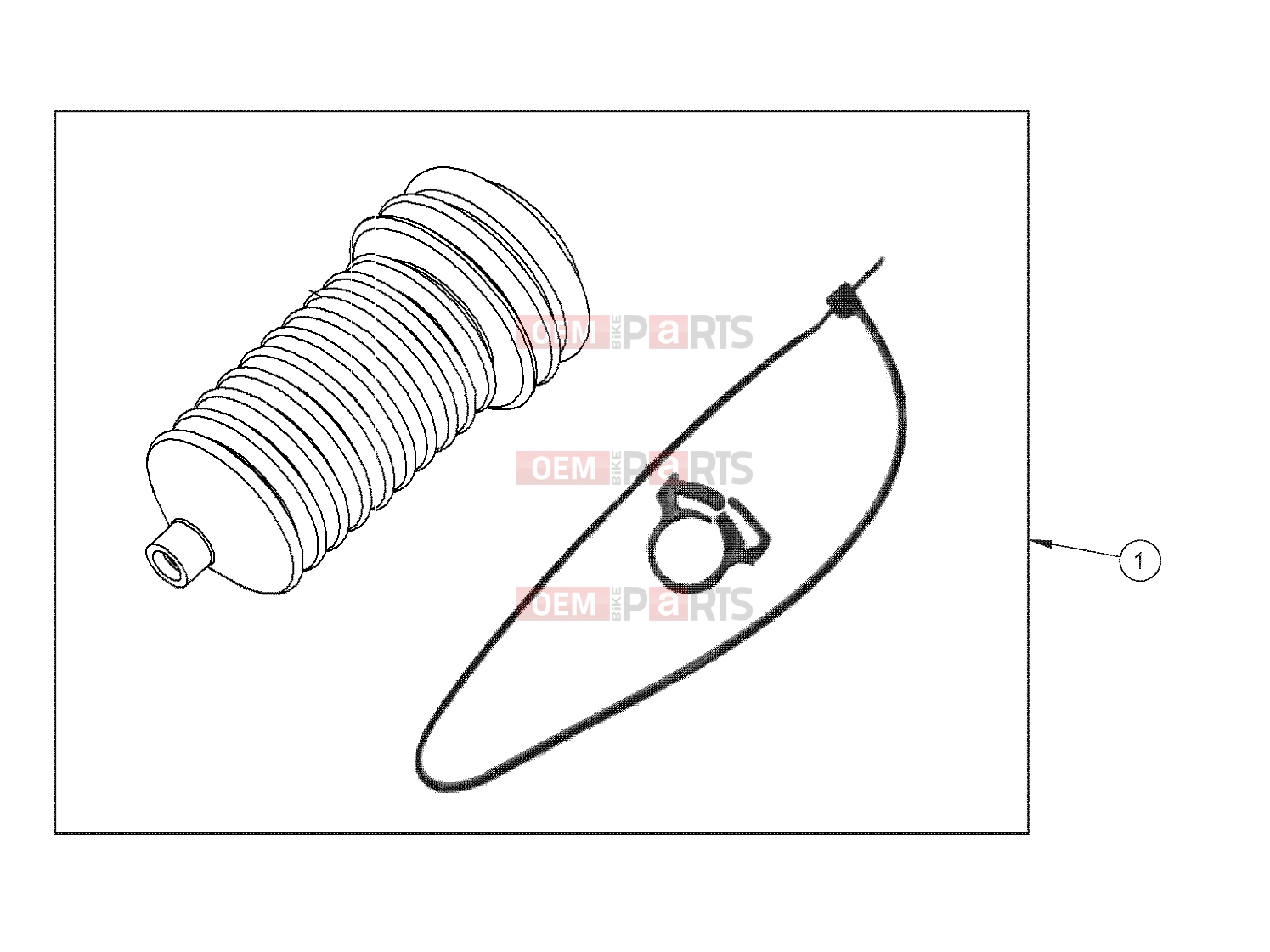 Polaris 2008 LEV GEM - E2/E4/E6/ES/EL/ELXD STEERING | STEERING, BOOT - e2/e4/e6/eS/eL/eLXD (49GEMSTEER11BOOT)