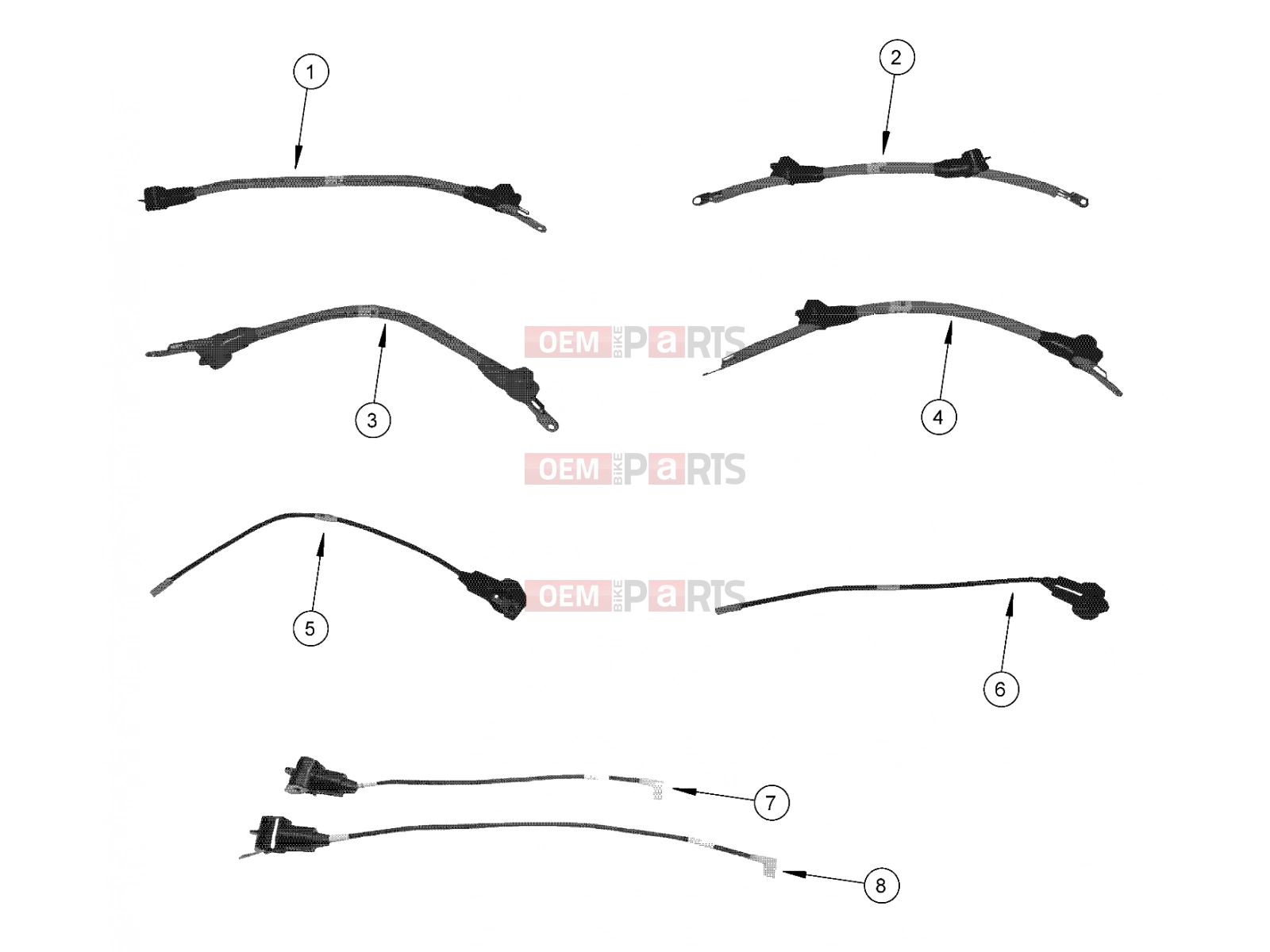 Polaris 2007 LEV GEM - E2/E4/E6/ES/EL/ELXD ELECTRICAL | ELECTRICAL, CABLES, WITH COOLING PACKAGE - e2/e4/e6/eS/eL/eLXD (49GEMELECTRICAL11CABLESE2)