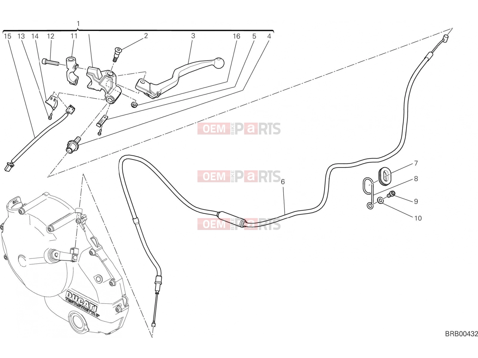 DUCATI 2015 Hyperstrada CLUTCH CONTROL [MOD:HYP STR;XST:AUS,EUR,FRA,JAP,TWN]