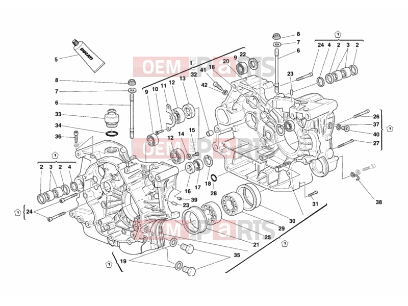 DUCATI 2005 Monster 400 Dark CRANKCASE » ENGINE CASE
