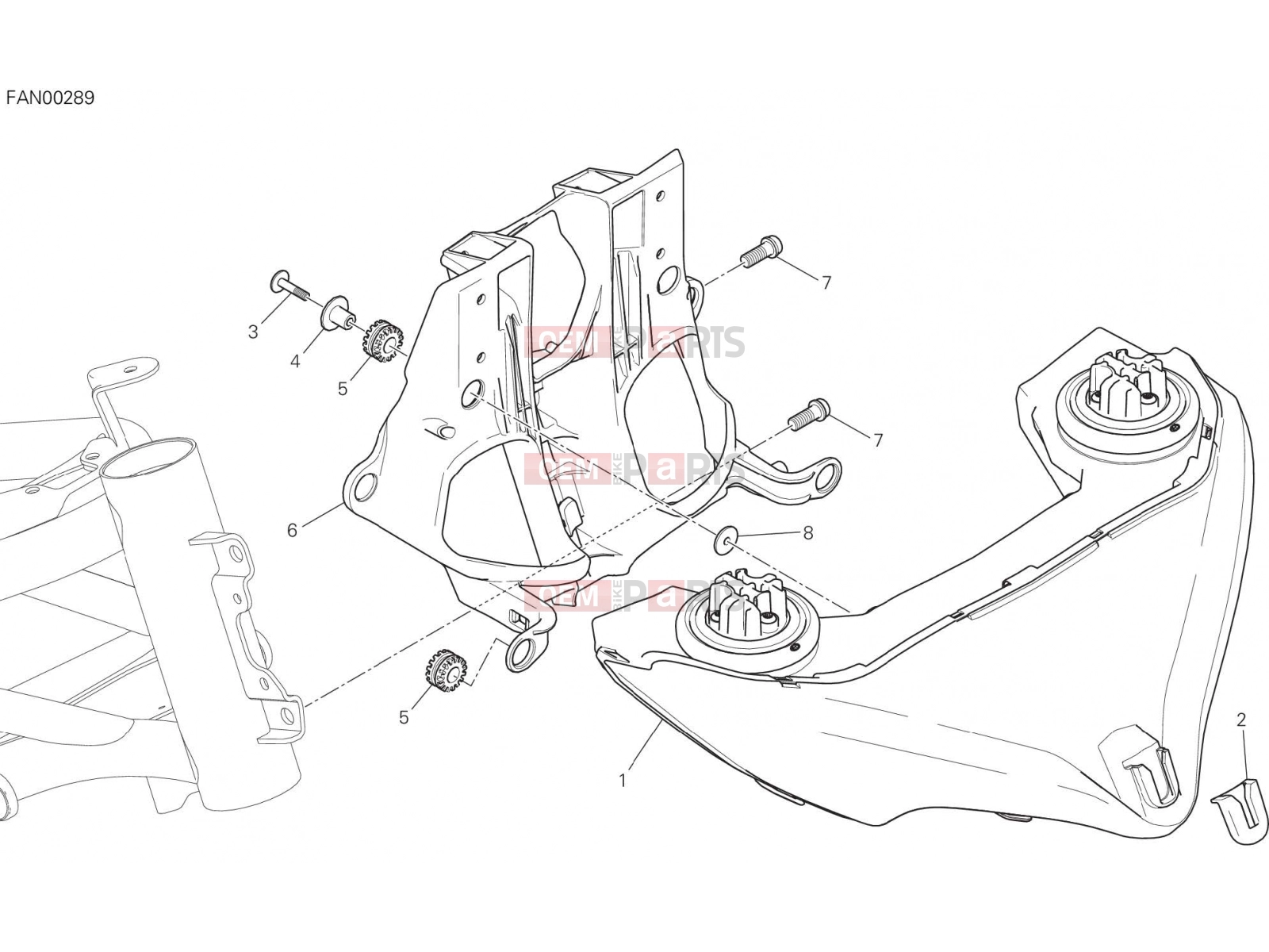 DUCATI 2016 Multistrada 1200 Enduro HEADLIGHT [MOD:MS1200E]