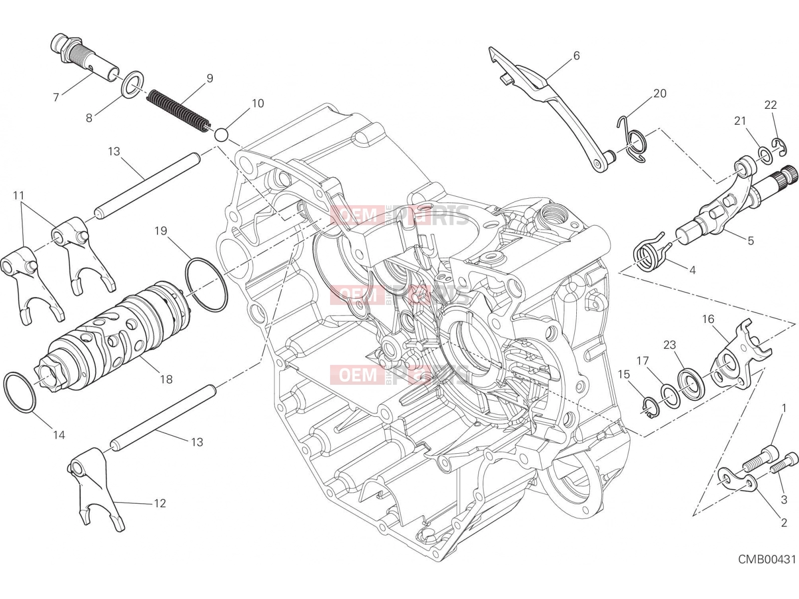 DUCATI 2017 Monster 821 Stripe SHIFT CAM - FORK [MOD:M821 STR]