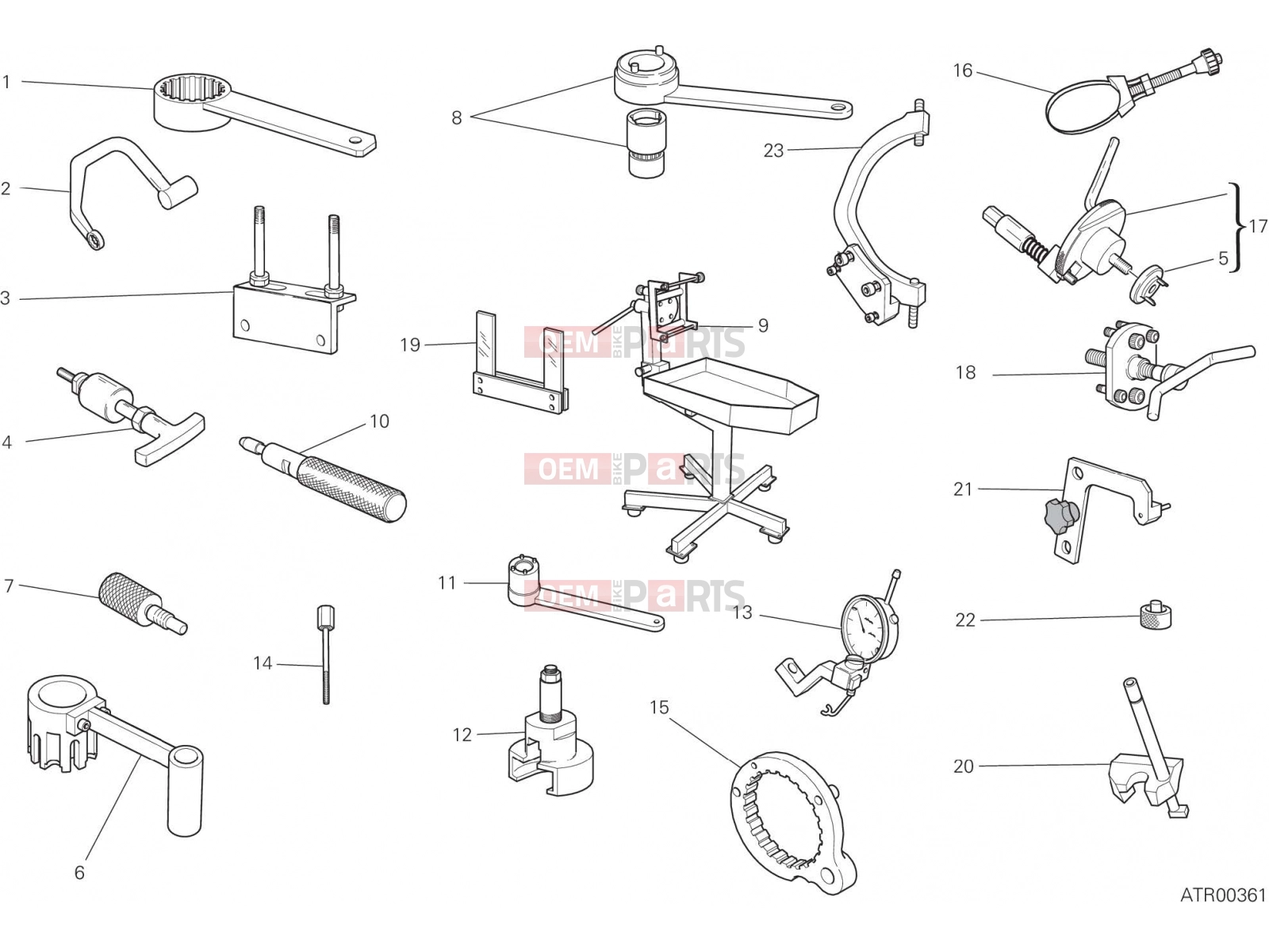 DUCATI 2019 Monster 797 WORKSHOP SERVICE TOOLS, ENGINE [MOD:M 797+]