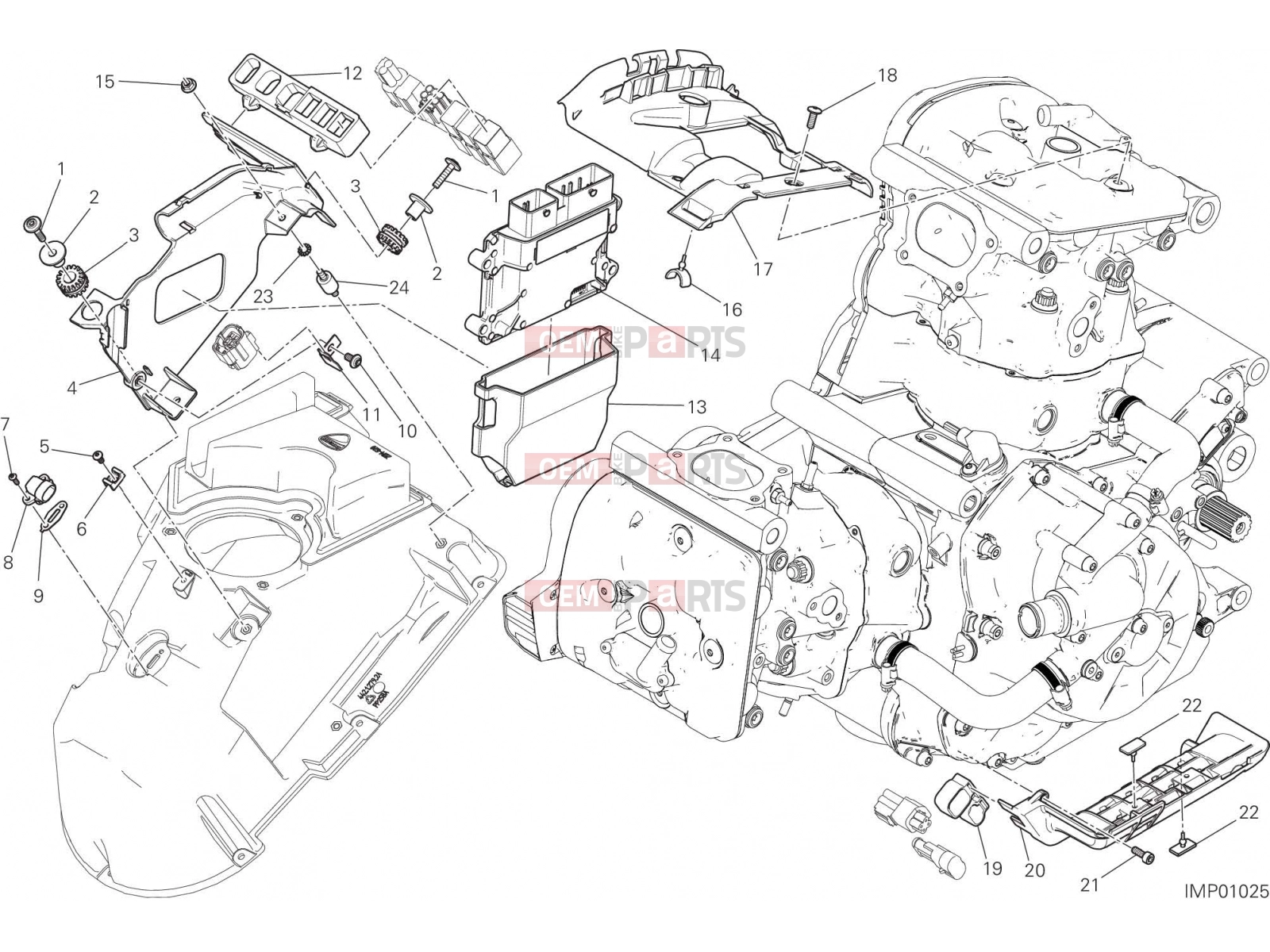 DUCATI 2020 Monster 1200 ENGINE CONTROL UNIT [MOD:M 1200]