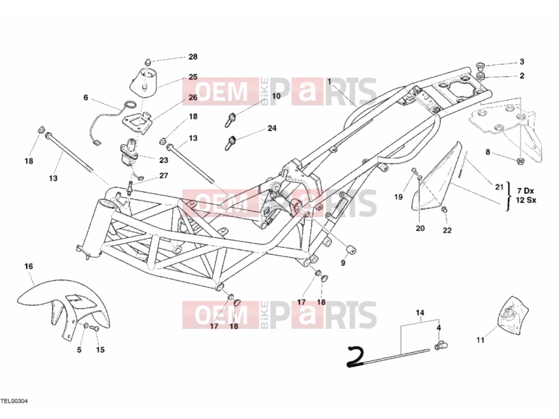 DUCATI 2005 Monster 620 Dark FRAME » FRAME