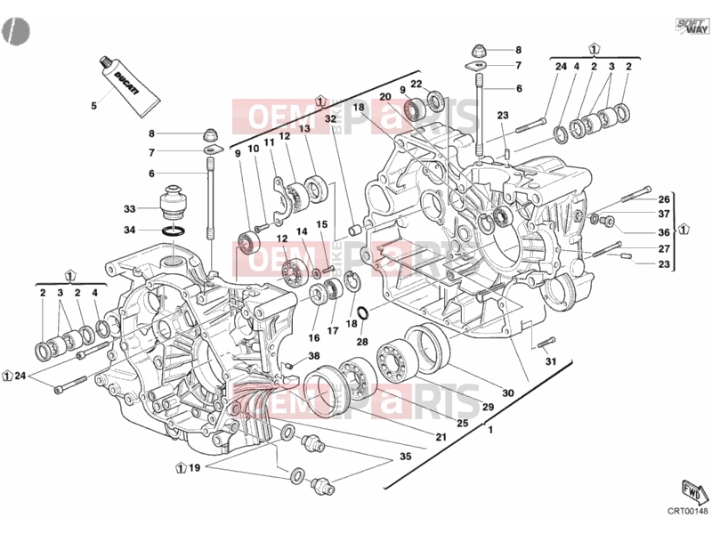 DUCATI 2004 Monster 800 CRANKCASE » ENGINE CASE