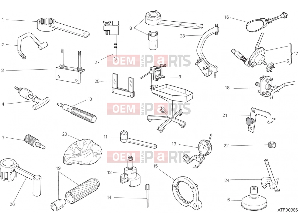 DUCATI 2020 Scrambler Icon Dark WORKSHOP SERVICE TOOLS, ENGINE