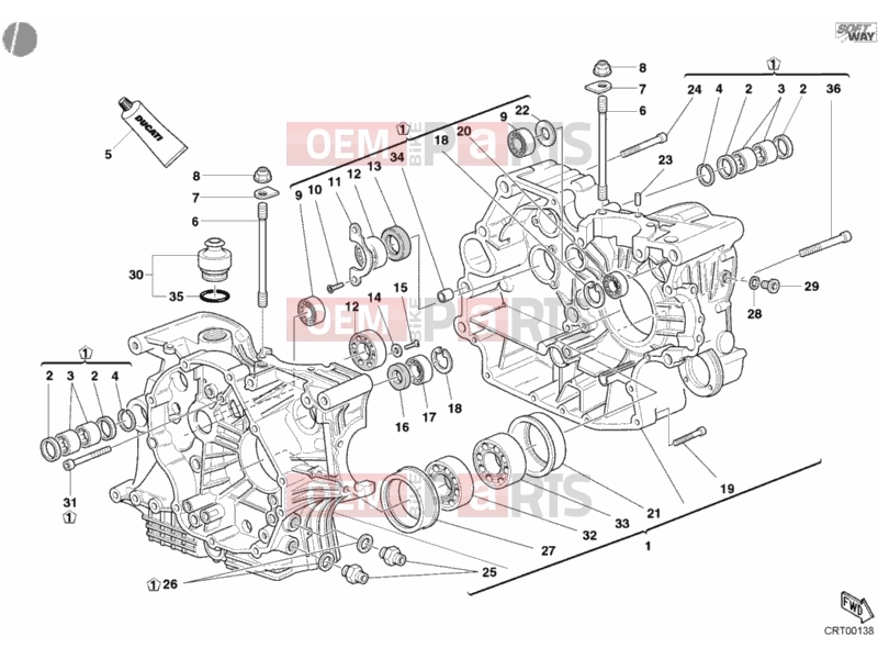 DUCATI 2004 Monster S4R CRANKCASE » ENGINE CASE
