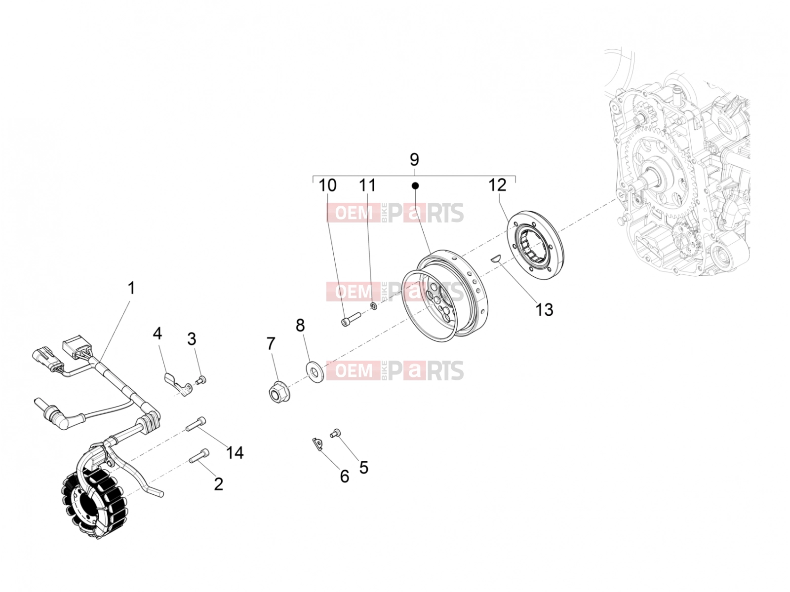 PIAGGIO Beverly 350 IE ABS Engine » Flywheel magneto