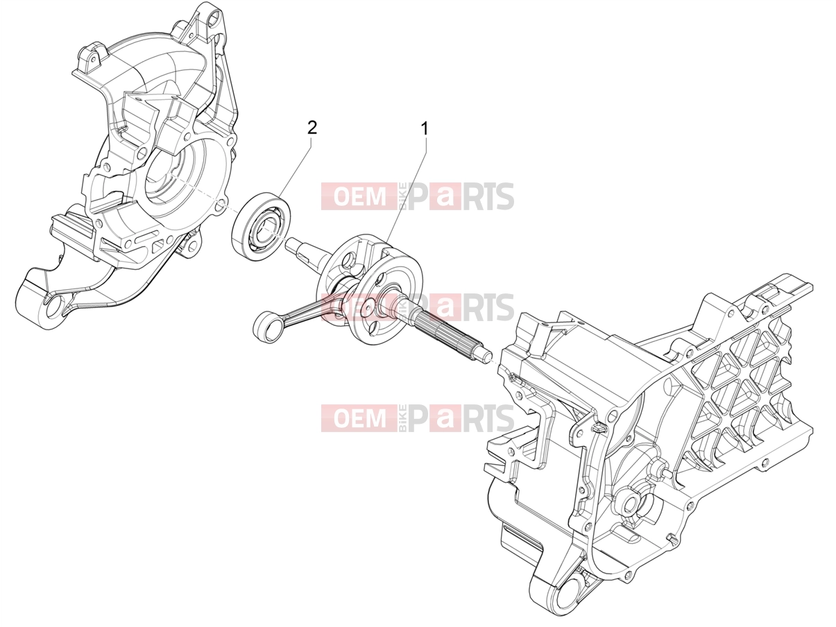 PIAGGIO Zip 50 4T Engine » Crankshaft
