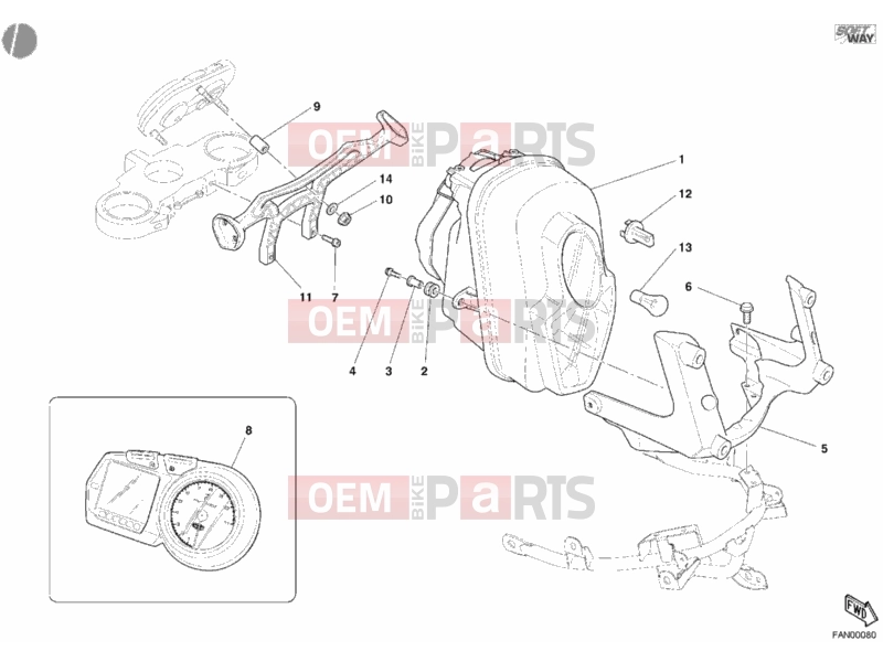 DUCATI 2003 Multistrada 1000 HEADLIGHT » LIGHTING SYSTEM
