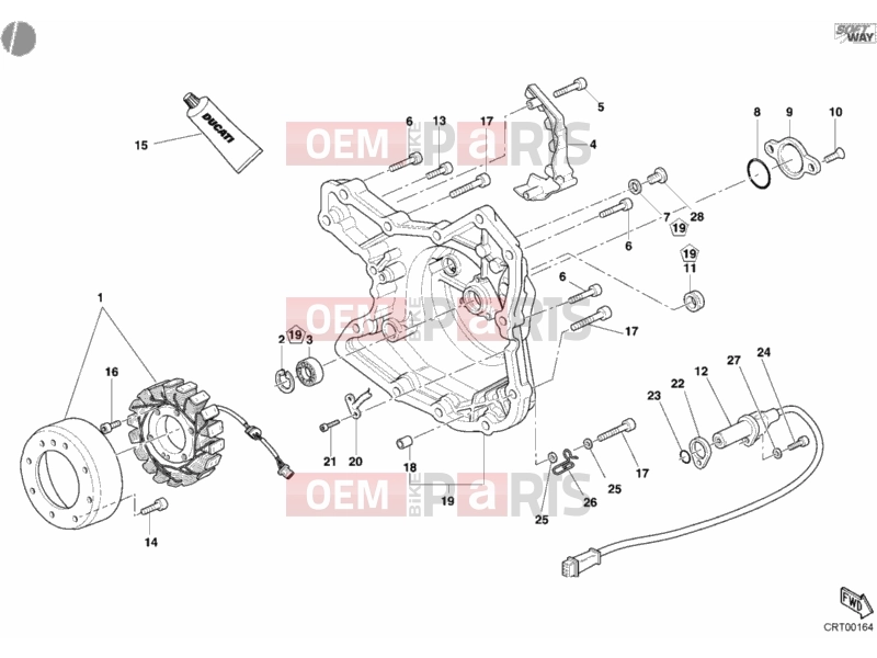DUCATI 2003 Multistrada 1000 GENERATOR COVER » IGNITION SYSTEM