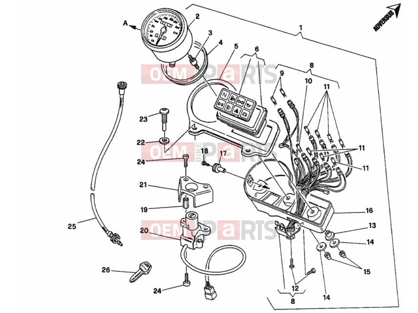 DUCATI 2003 Monster 400 METER » HANDLE BAR