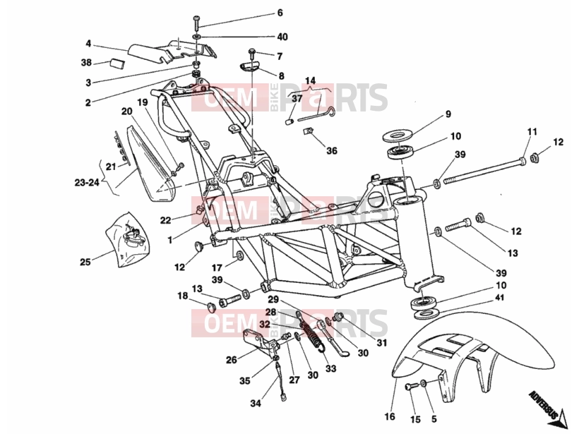 DUCATI 2003 Monster 400 FRAME » FRAME
