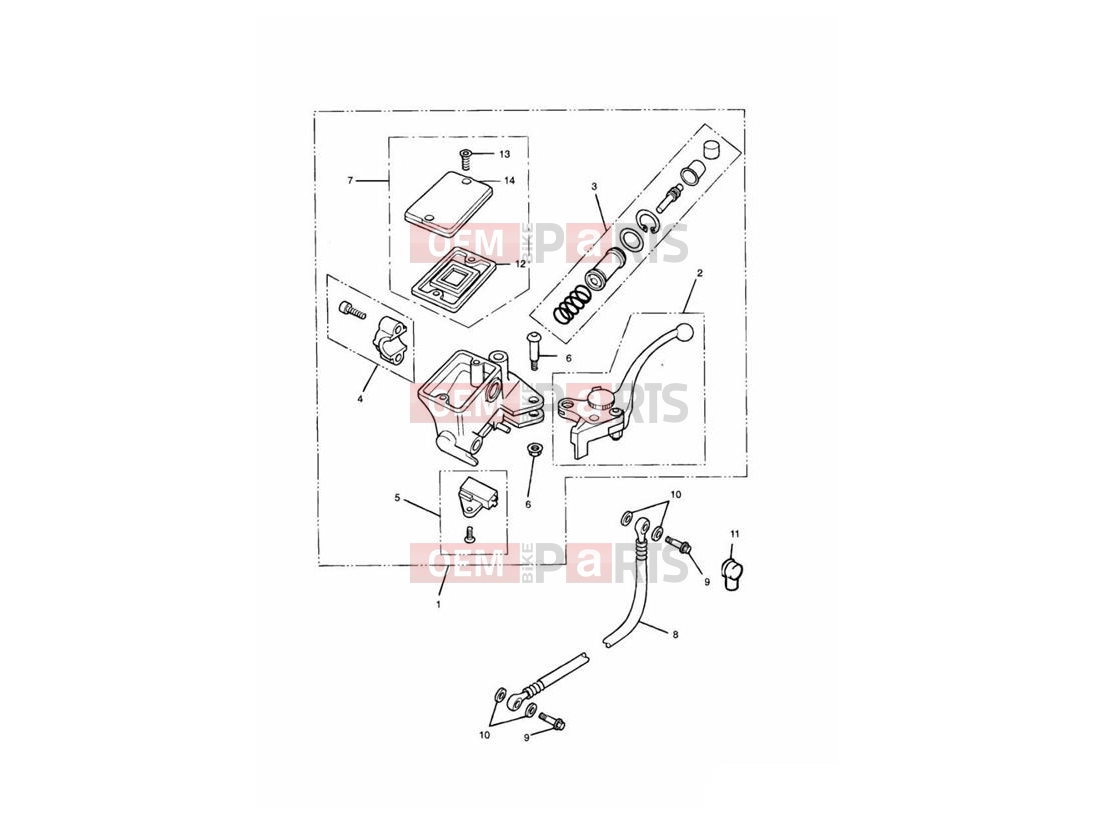 Triumph 1996 TRIDENT Clutch Master Cylinder