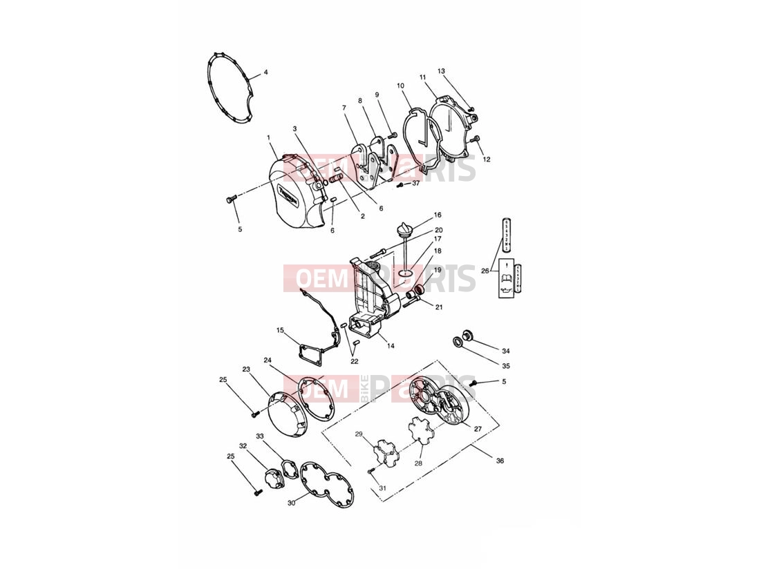 Triumph 1998 TRIDENT Engine Covers Black 4902 »