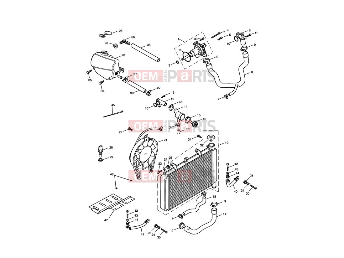 Triumph 2002 SPEED FOUR Cooling System