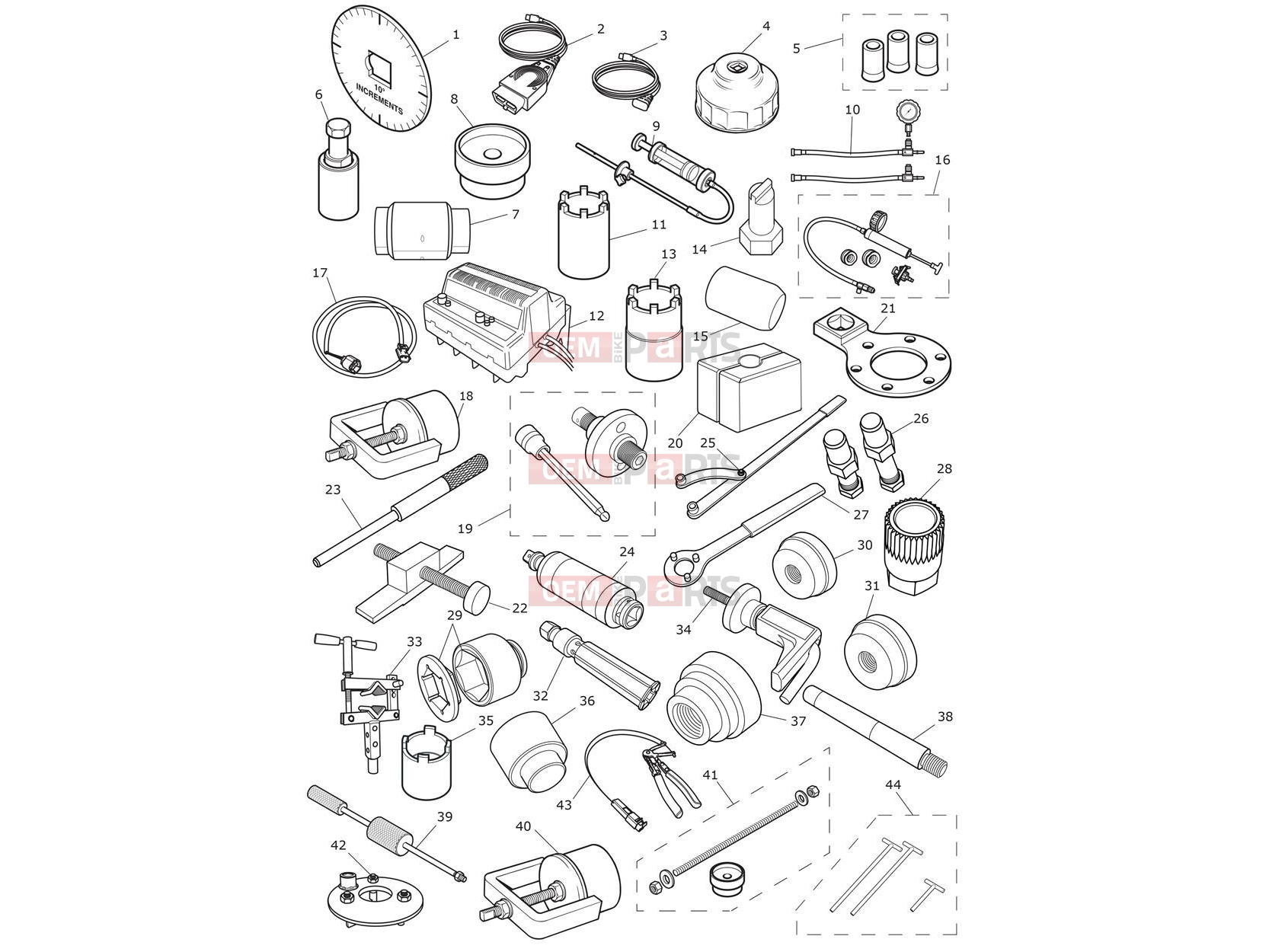 Triumph 2016 TIGER EXPLORER XCA 740277 > Service Tools