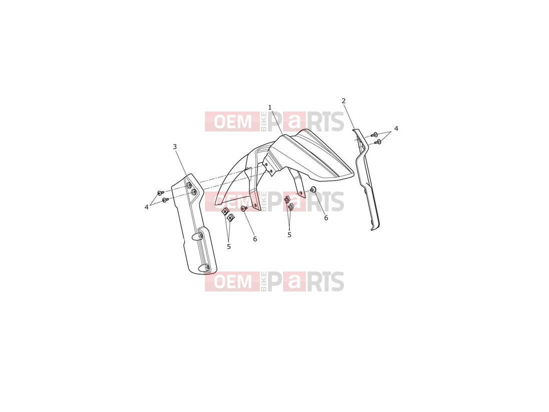 Triumph 2018 TIGER EXPLORER XCA 740277 > Front Mudguard