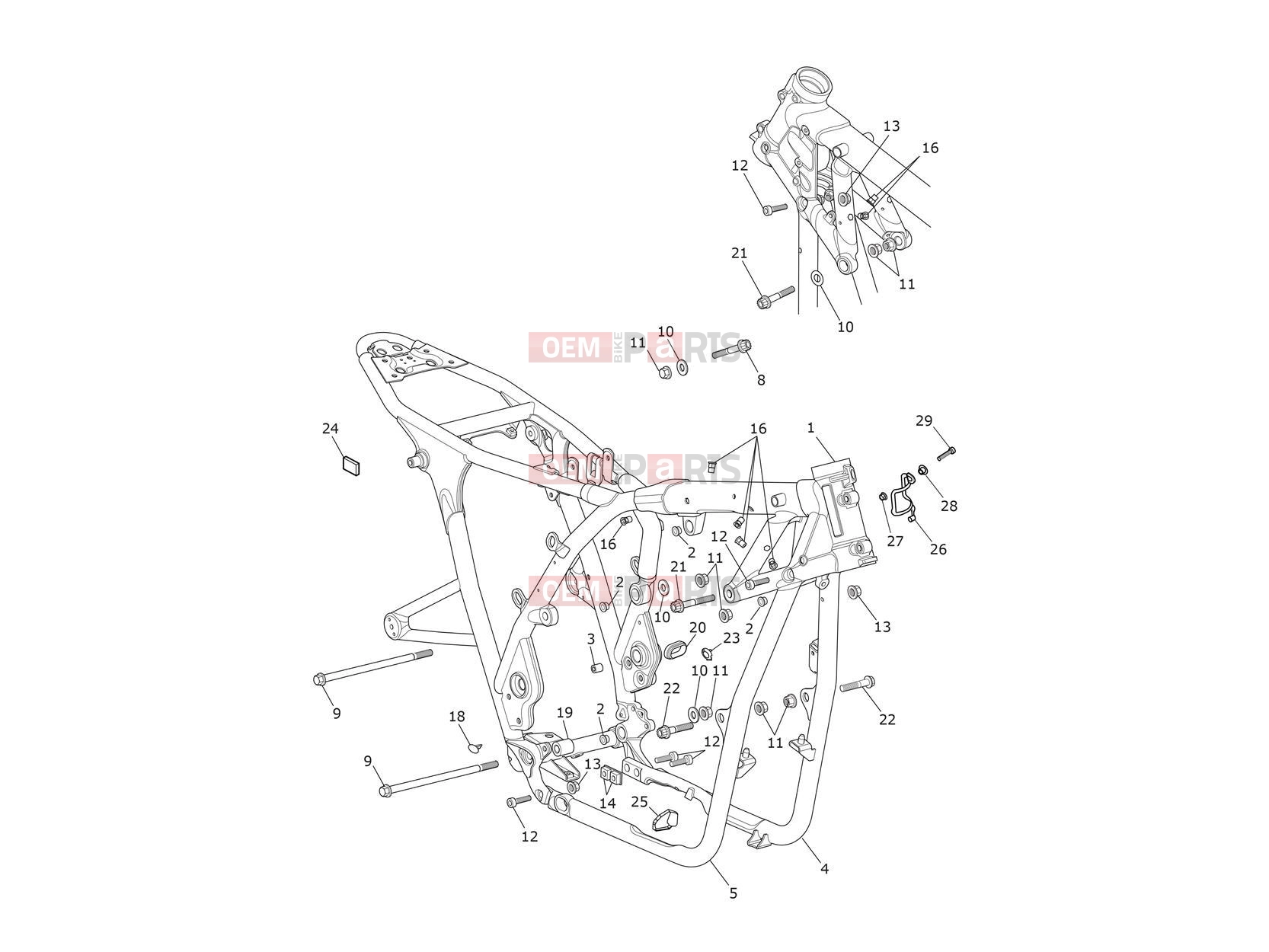 Triumph 2019 THRUXTON Main Frame Assembly