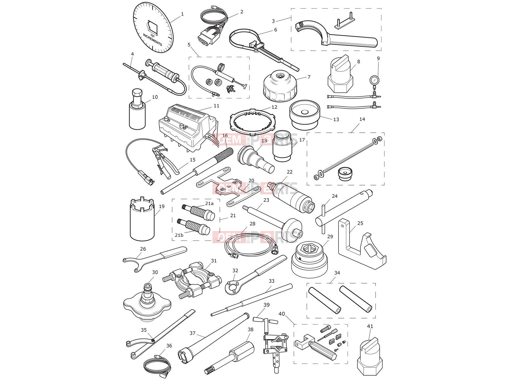 Triumph 2019 THRUXTON R Service Tools