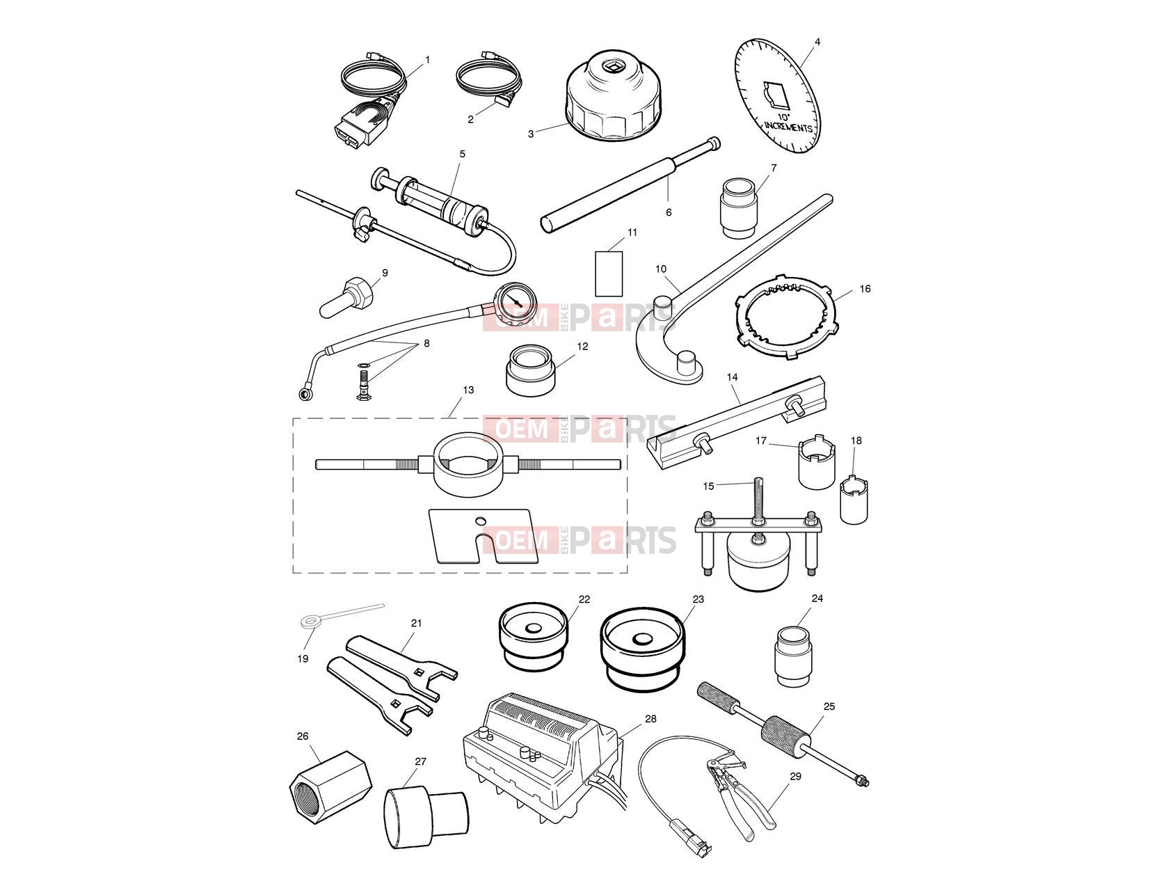 Triumph 2008 ROCKET III TOURING Service Tools