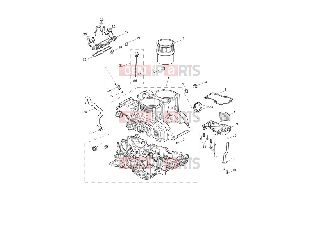 Triumph 2015 THUNDERBIRD COMMANDER Crankcase & Fittings