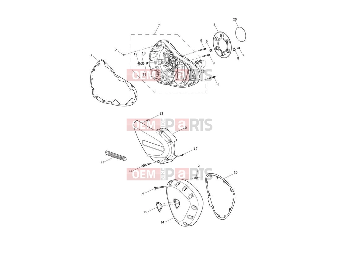 Triumph 2015 THUNDERBIRD COMMANDER Engine Covers