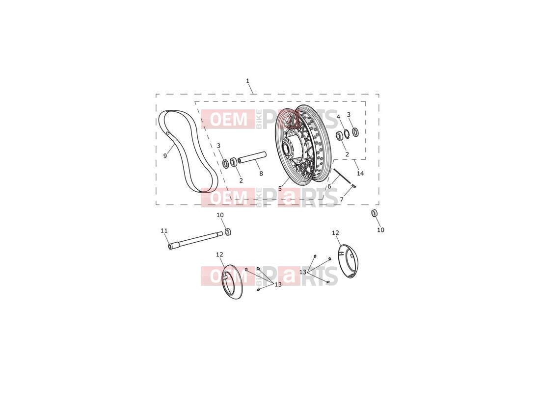 Triumph 2014 THUNDERBIRD LT Front Wheel