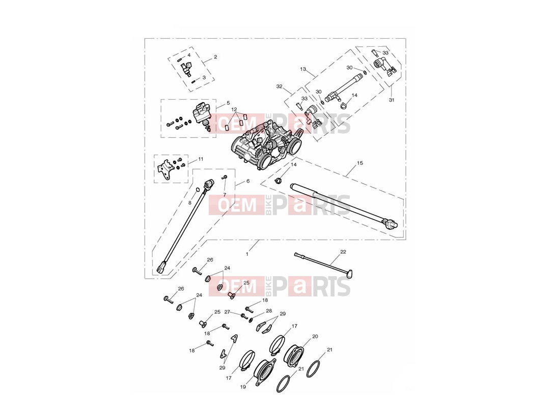Triumph 2014 THUNDERBIRD STORM Throttle Bodies