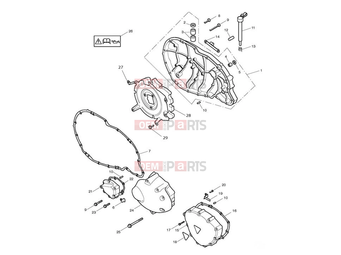 Triumph 2007 BONNEVILLE EFI > 380776 Engine Covers