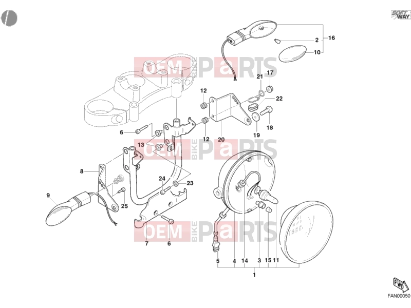 DUCATI 2003 Monster 800 HEADLIGHT » LIGHTING SYSTEM