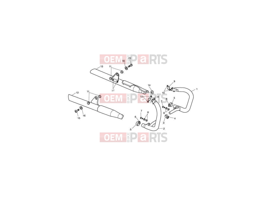 Triumph 2010 SPEEDMASTER EFI Exhaust System