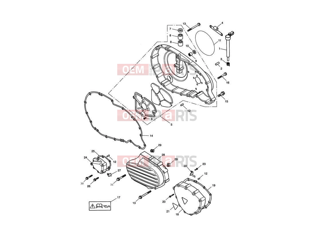 Triumph 2012 SPEEDMASTER EFI Engine Covers